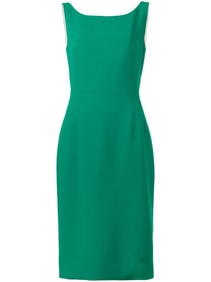 Dolce & Gabbana Fitted Dress, Women's, Size: 50, Green, Silk/spandex/elastane/viscose