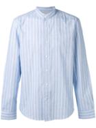 Brunello Cucinelli - Striped Shirt - Men - Cotton/linen/flax - Xxl, Blue, Cotton/linen/flax