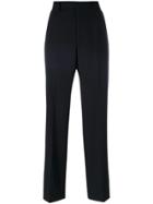 Marni Compact Wool Loose Trousers - Black