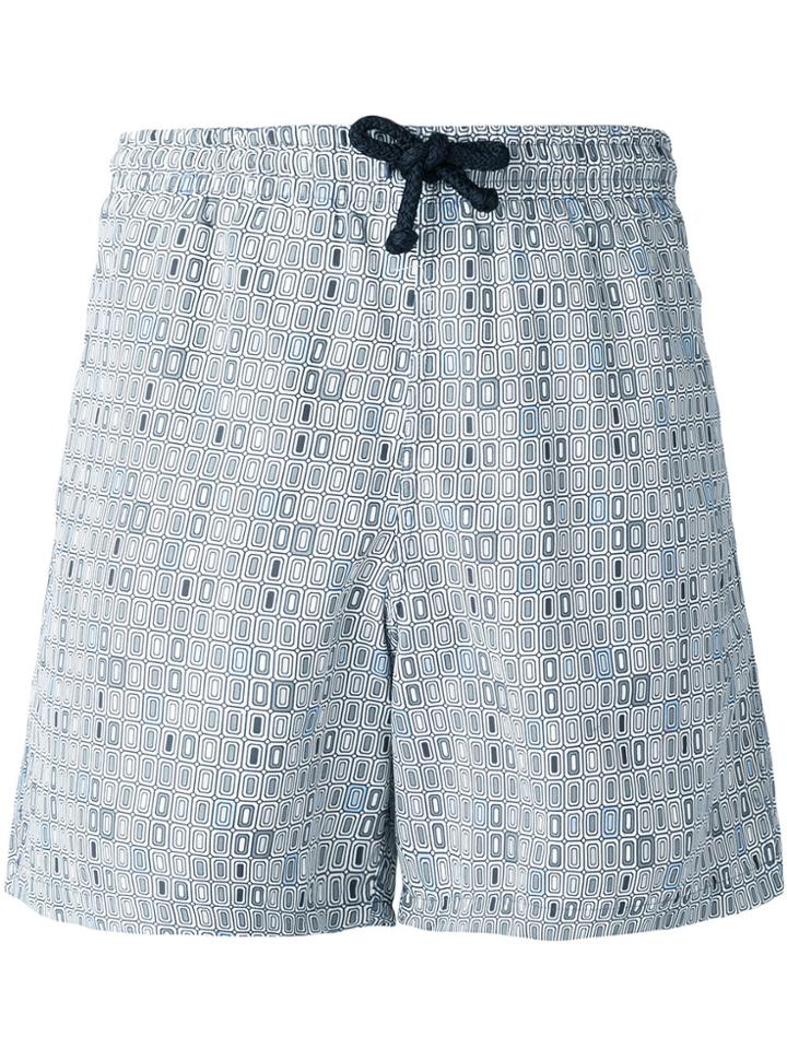 Fashion Clinic Timeless Geometric Print Swim Shorts - Grey