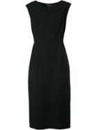 Narciso Rodriguez Fitted Cocktail Dress, Women's, Size: 42, Black, Spandex/elastane