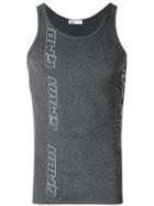 Gmbh Logo Print Tank Top - Grey