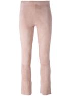 Stouls Maxime Trousers, Women's, Size: Xs, Pink/purple, Lamb Nubuck Leather/cotton/spandex/elastane