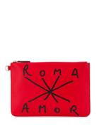 Fendi Roma Amor Pouch - Red