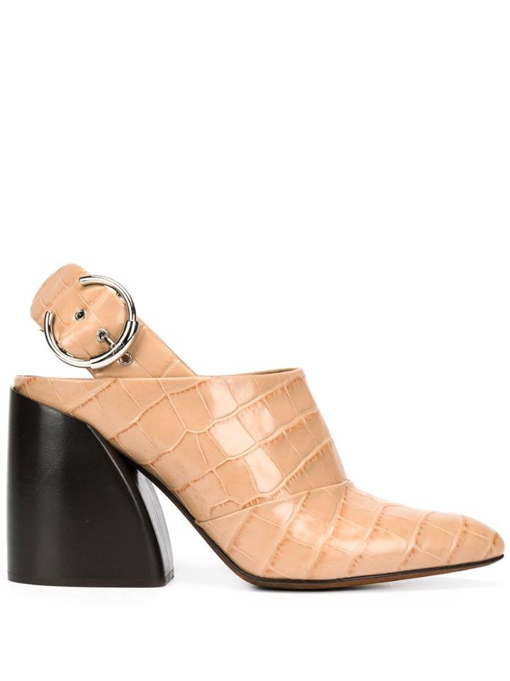 Chloé Wave Slingback Pumps - Brown