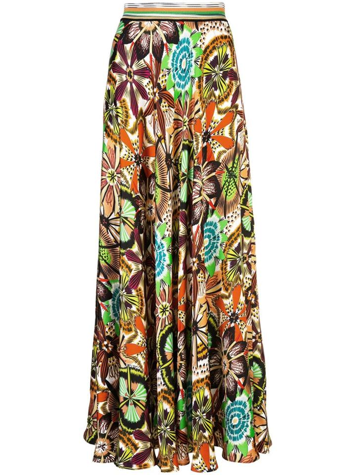 Missoni Mare Flared Floral Skirt - Multicolour