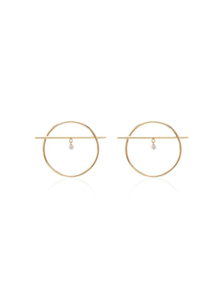 Persée 18k Yellow Gold Ring Diamond Earrings