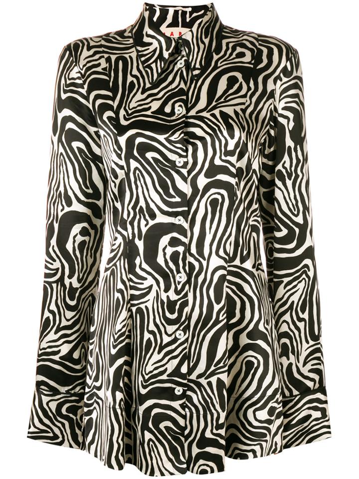 Marni Zebra Print Shirt - Black