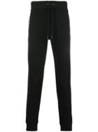 Versace Jeans Patch Embellished Track Pants - Black