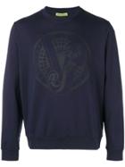 Versace Jeans Printed Logo Sweatshirt - Blue