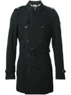 Burberry The Kensington - Mid-lenght Trench Coat - Black