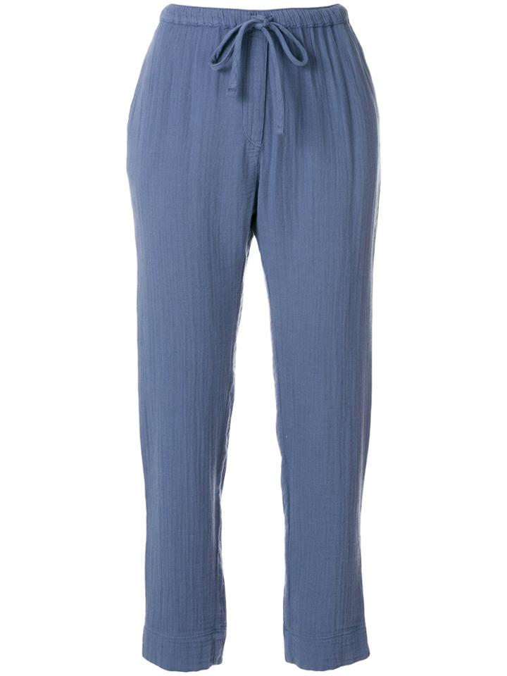Xirena Textured Cropped Trousers - Blue
