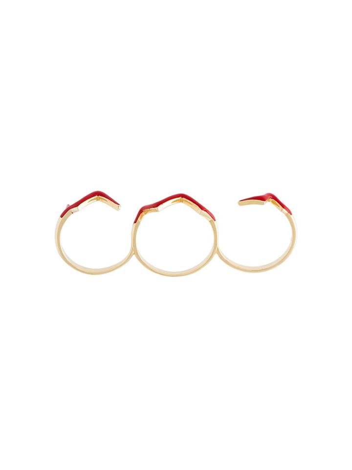 Gisele For Eshvi Fetri Branch Ring - Red