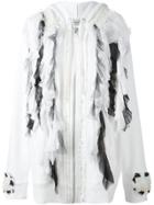 Faith Connexion Ruffled Tule Cardi-coat - White