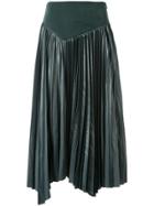 Muller Of Yoshiokubo Asymmetric Pleated Skirt - Blue