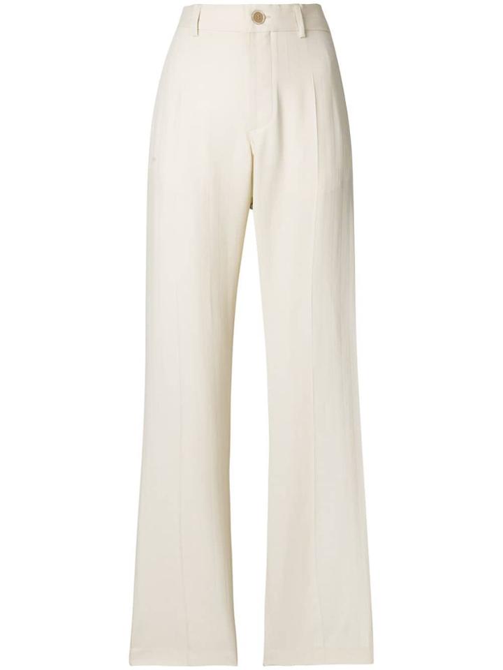 Erika Cavallini High-waisted Trousers - Neutrals