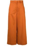 L'autre Chose Piped Seam Bootleg Jeans - Orange