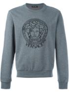 Versace 'versace Gym' Sweatshirt, Men's, Size: 5, Grey, Cotton/polyamide/polyester/viscose