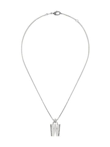 Gucci Collana Con Lettera W In Argento - 0811 Undefined