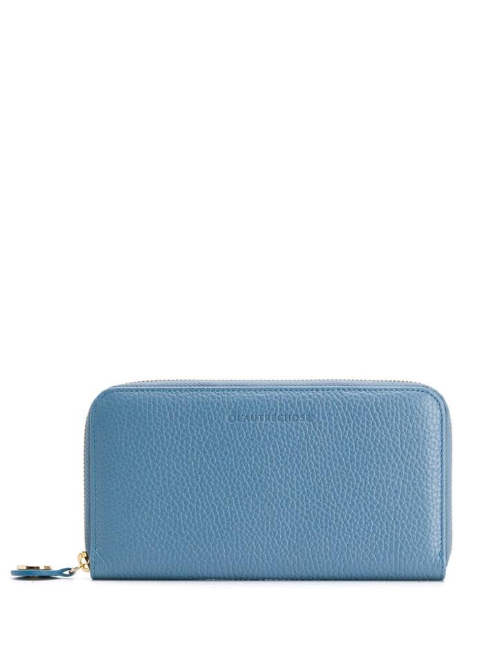 L'autre Chose Zip-around Wallet - Blue