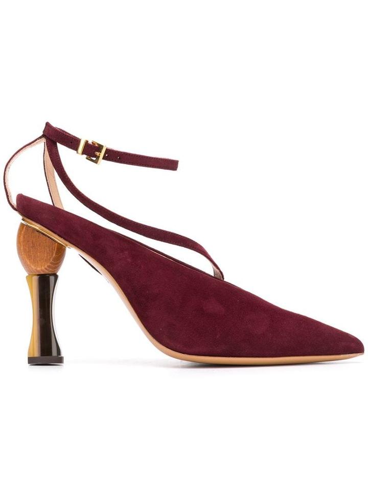 Jacquemus Faya Sculptural Pumps - Red