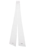 Styland Lightweight Bow Scarf - White
