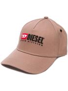 Diesel Embroidered Logo Baseball Cap - Neutrals