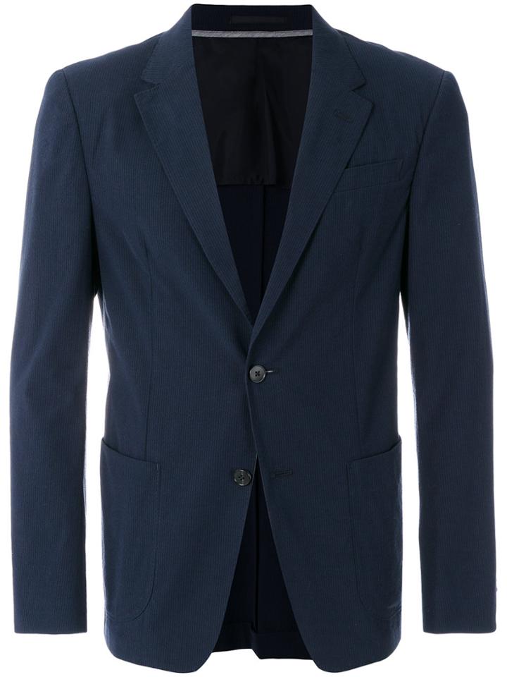 Z Zegna Double Pocket Suit Jacket - Blue