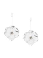 Oscar De La Renta Paillette Flower Earrings - Metallic