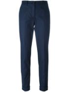 P.a.r.o.s.h. Candela Trousers, Women's, Blue, Cotton/spandex/elastane