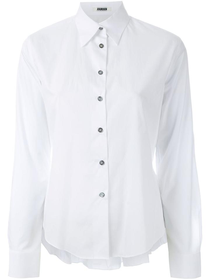 Jourden Ruffled Detail Cropped Shirt