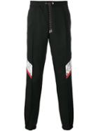 Dior Homme Contrast Panel Track Pants, Men's, Size: 50, Black, Virgin Wool/polyurethane