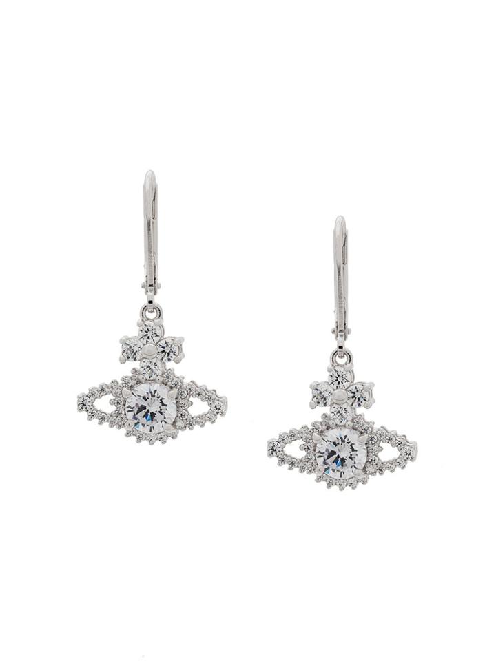 Vivienne Westwood Valentina Drop Earrings - Silver