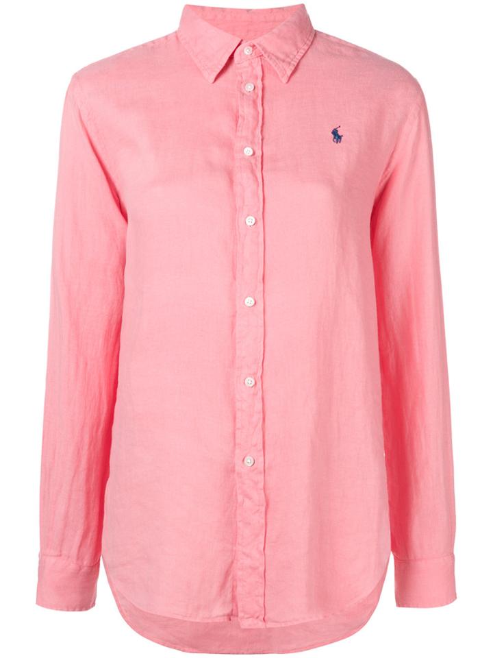 Polo Ralph Lauren Longsleeved Shirt - Pink & Purple