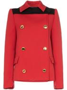 Prada Double-breasted Two-tone Military Jacket - Red