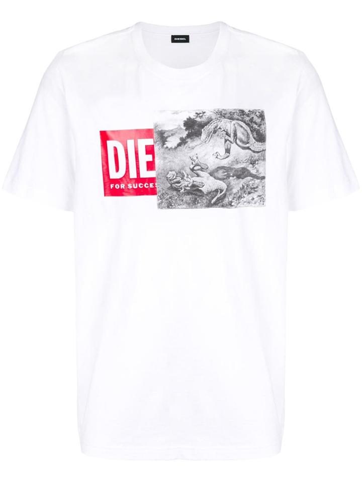 Diesel Front Logo T-shirt - White