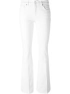 Victoria Victoria Beckham Bootcut High Rise Jeans, Women's, Size: 24, White, Cotton/spandex/elastane