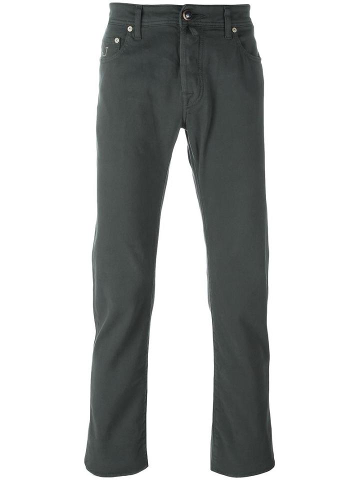 Jacob Cohen Straight-leg Jeans, Men's, Size: 40, Grey, Cotton/spandex/elastane