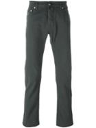 Jacob Cohen Straight-leg Jeans, Men's, Size: 40, Grey, Cotton/spandex/elastane