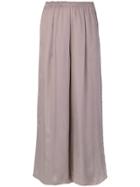 Forte Forte Elasticated Waistband Wide-legged Trousers - Pink