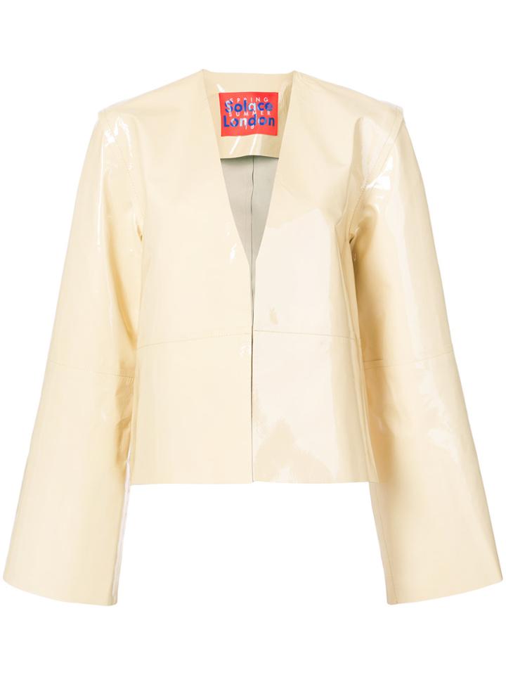 Solace London Oversized Jacket - Nude & Neutrals