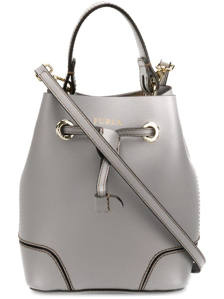 Furla Stacy Small Bucket Bag - Grey