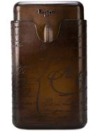 Berluti Embossed Cigarette Case - Brown