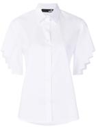 Love Moschino Zigzag Sleeved Shirt - White