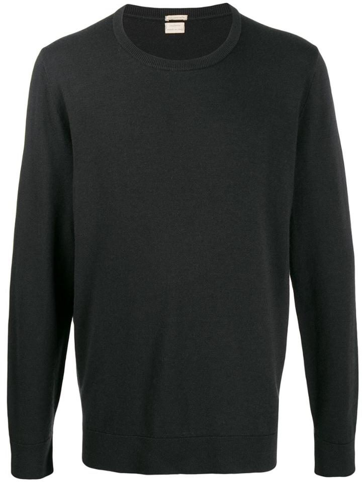 Massimo Alba Crew Neck Jumper - Black