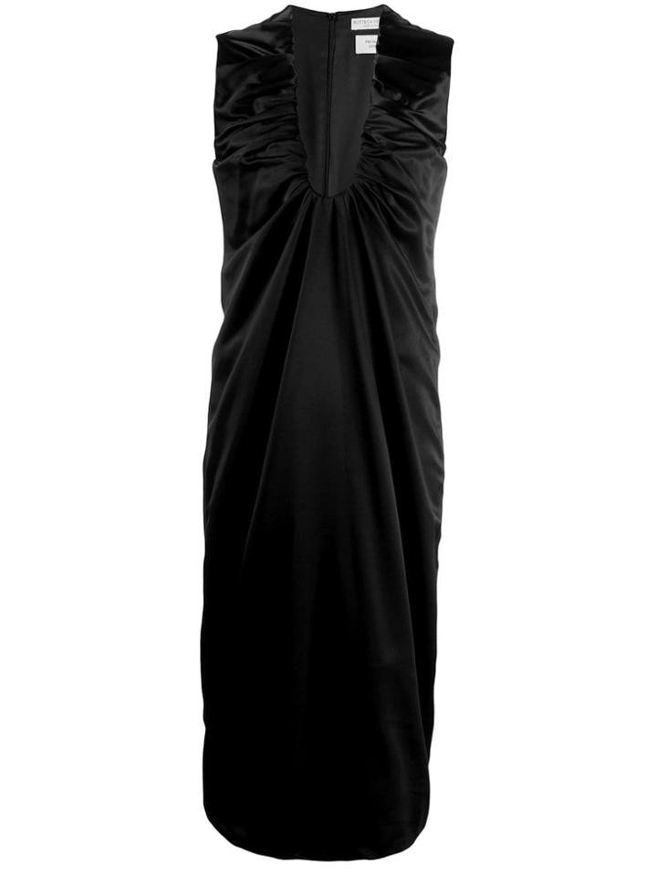 Bottega Veneta Sleeveless Ruched Dress - Black