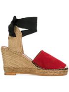 Alexa Chung Wedge Espadrille Sandals - Red