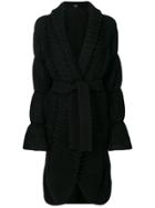 Giorgio Armani Oversized Cardigan Coat - Black