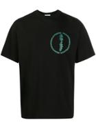 Aries Graphic Print T-shirt - Black