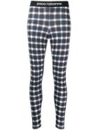 Paco Rabanne Printed Performance Leggings - Blue